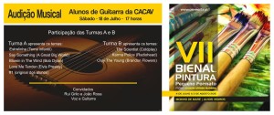 Aiudição musical dos alunos do Atelier de guitarra da CACAV