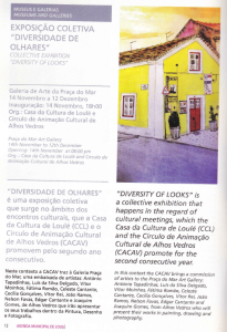 Folheto da exposição de Quarteira 2015